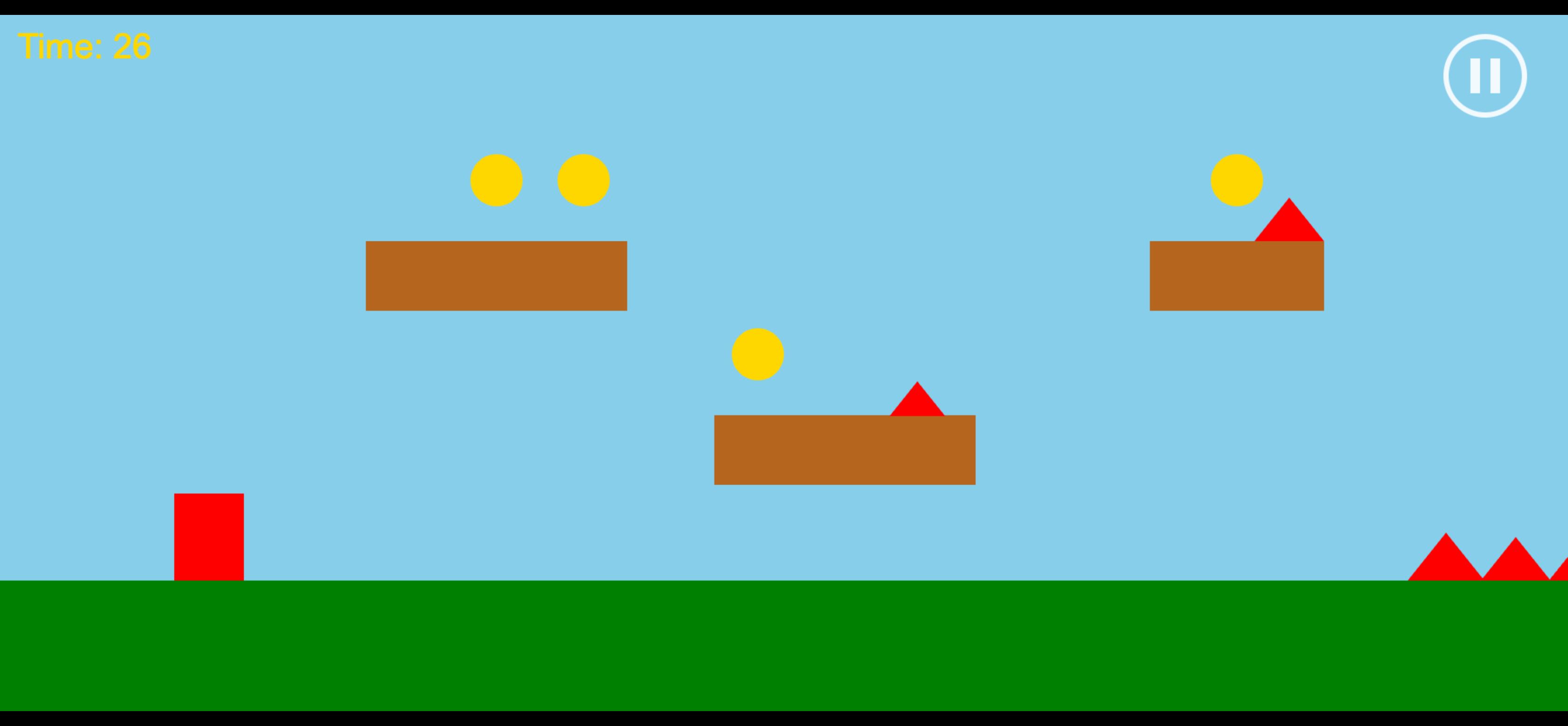 Jumping Jack — normal mode, the start of the level